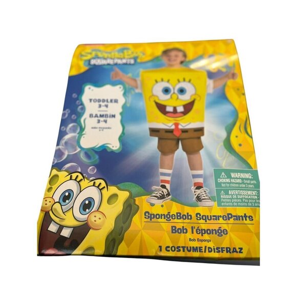 SpongeBob Squarepants Toddler 3-4 Halloween Costume, Dress Up - Picture 5 of 7